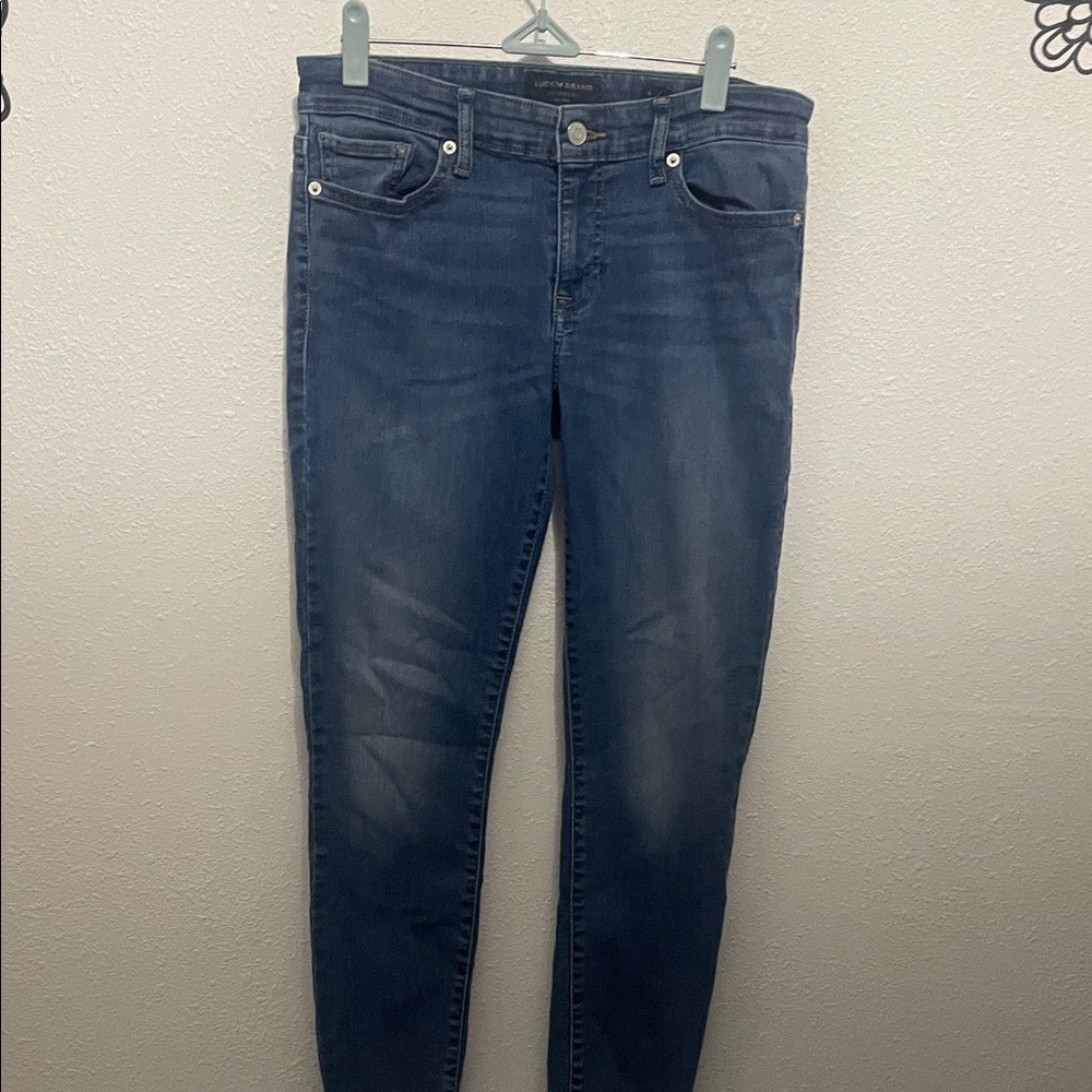 Lucky Brand Women's Dark Blue Skinny Jeans